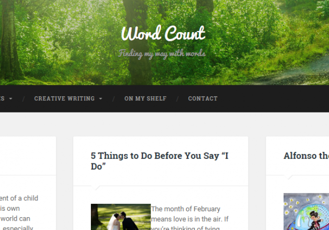 Word Count Wordpress Portfolio Website